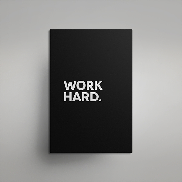 تابلو برجسته طرح WORK HARD